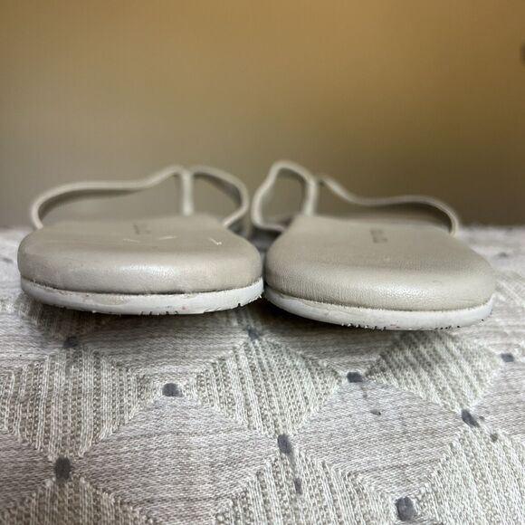 Hari Mari Cloud Light Taupe Gray Toe Post Thong Flip Flop Sandal Women’s 10 - Picture 6 of 16